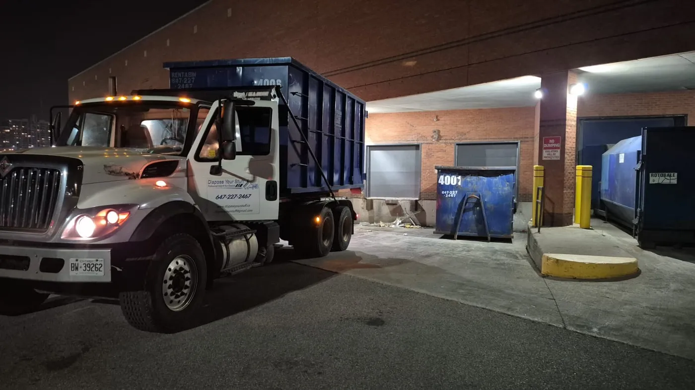 Junk removal crew completing a condo unit cleanout in Mississauga